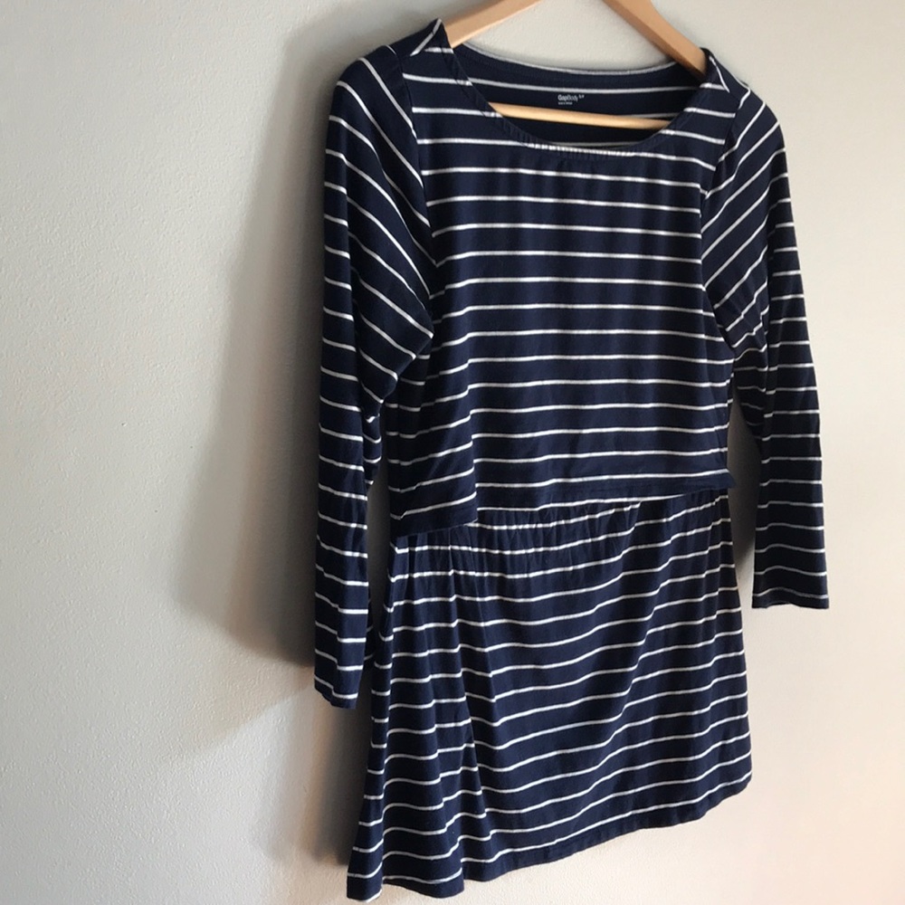 Gap nursing 3/4 sleeve top-NAVY/white stripe